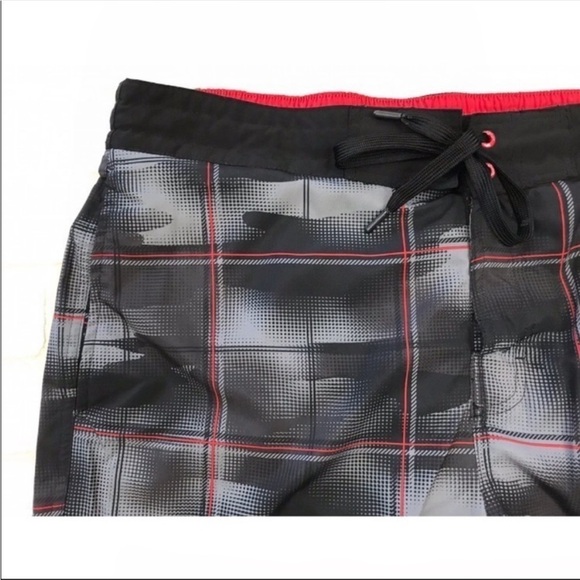 ZEROXPOSUR Plaid Swim Trunks - Picture 2 of 6